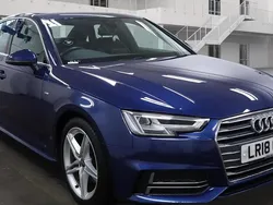 Blue Used 2018 Audi A4 S-Line Sedan | £18,299 (A bit pricey)