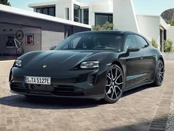 Jet black metallic Used 2024 Porsche Taycan 4S Sport Turismo Sedan | £71,900 (Fair price)