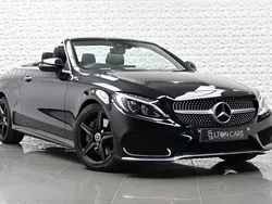 Black Used 2017 Mercedes C250 AMG line Cabriolet | £17,995 (Fair price)