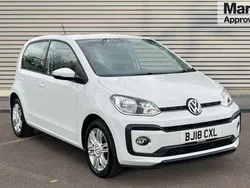 White Used 2018 VW up! Highline Hatchback | £8,133 (Fair price)