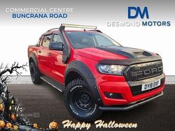 Red Used 2018 Ford Ranger Limited Pickup | £15,888 (Fair price)