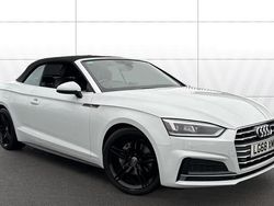 White Used 2018 Audi A5 Cabriolet S-Line Cabriolet | £18,541 (Fair price)
