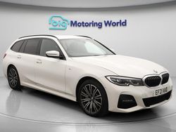 White Used 2021 BMW 330e M Sport Estate | £22,000 (Fair price)