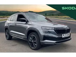 Grey Used 2022 Skoda Karoq SportLine SUV | £23,889 (Fair price)