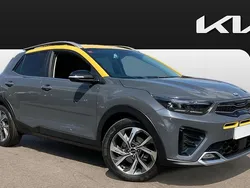 Two tone storm grey with yellow roof Used 2021 Kia Stonic GT-Line SUV | £14,490 (Fair price)