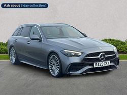 Grey Used 2023 Mercedes C300 AMG Line Premium Estate | £28,749 (Expensive)