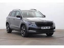 Graphite grey metallic Used 2024 Skoda Karoq SportLine SUV | £27,240 (Fair price)
