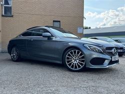 Grey Used 2017 Mercedes C220 AMG line Coupe | £17,749 (Expensive)