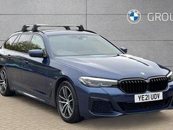 Blue Used 2021 BMW 530e M Sport Estate | £23,576 (Fair price)