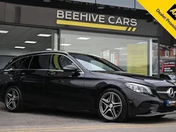 Black Used 2020 Mercedes C220 AMG line Estate | £16,350 (Good price)