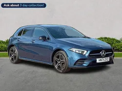 Blue Used 2021 Mercedes A250 AMG Line Premium Hatchback | £19,399 (Fair price)