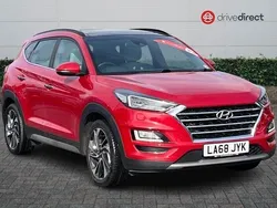 Red Used 2019 Hyundai Tucson Premium SE SUV | £17,141 (Fair price)