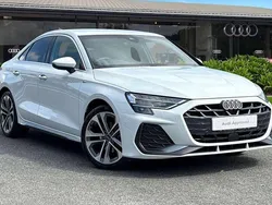 White Used 2025 Audi A3 S-Line Sedan | £31,995 (Expensive)