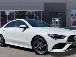 White Used 2022 Mercedes CLA180 AMG Line Premium Plus Sedan | £28,577 (Fair price)
