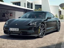 Jet black metallic Used 2022 Porsche Taycan Turbo S Sedan | £79,990