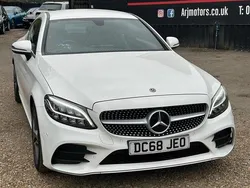 White Used 2018 Mercedes C180 AMG line Coupe | £18,995 (Expensive)