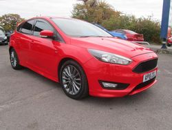 Red Used 2018 Ford Focus ST-Line Hatchback | £9,495 (Fair price)