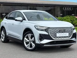 White Used 2024 Audi Q4 Sportback e-tron S-Line SUV | £33,980 (Good price)