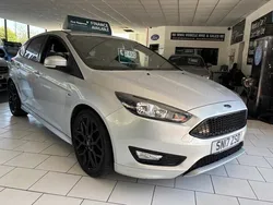 Silver Used 2017 Ford Focus ST-Line Hatchback | £7,495 (Fair price)