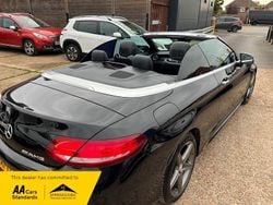 Black Used 2017 Mercedes C250 AMG line Cabriolet | £12,995 (Fair price)