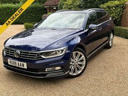 Blue Used 2019 VW Passat R-line Estate | £19,995 (Expensive)