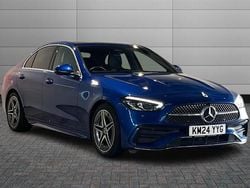 Spectral blue Used 2024 Mercedes C200 AMG line Sedan | £29,990 (Fair price)