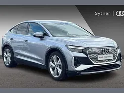 Silver Used 2022 Audi Q4 Sportback e-tron S-Line SUV | £32,500 (Fair price)
