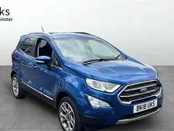 Blue Used 2018 Ford Ecosport Titanium SUV | £9,995 (A bit pricey)