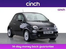Black Used 2020 Fiat 500 Lounge Hatchback | £9,249 (Fair price)