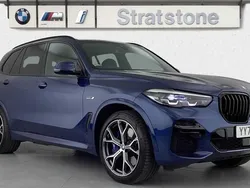 Blue Used 2022 BMW X5 M Sport SUV | £48,490 (A bit pricey)