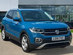 Dark petrol metallic Used 2019 VW T-Cross SEL SUV | £14,528 (Fair price)