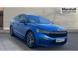 Blue Used 2024 Skoda Enyaq iV SportLine SUV | £31,750 (Fair price)