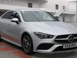 Silver Used 2021 Mercedes CLA180 AMG line Sedan | £20,499 (Fair price)