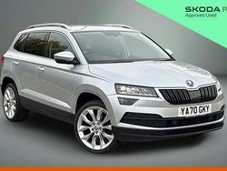 Brilliant silver metallic Used 2021 Skoda Karoq SE L SUV | £14,840 (Fair price)