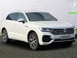 White Used 2019 VW Touareg R-line SUV | £27,099 (Good price)