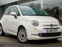 White Used 2017 Fiat 500 Lounge Hatchback | £6,495 (A bit pricey)