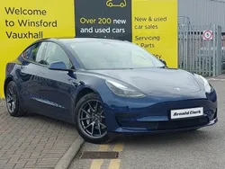 Blue Used 2022 Tesla Model 3 Standard Range Sedan | £17,998