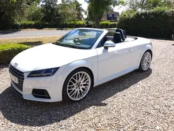 Pearlescent white Used 2017 Audi TTS Comfort Coupe | £23,500 (A bit pricey)