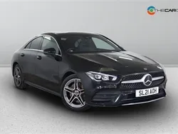 Black Used 2021 Mercedes CLA250 AMG line Sedan | £23,990 (Fair price)