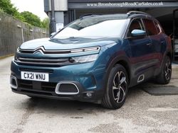 Nautilus blue Used 2021 Citroën C5 Aircross PureTech SUV | £15,995 (Fair price)