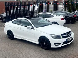 White Used 2014 Mercedes C220 Sport Edition Coupe | £6,999