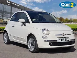 White Used 2015 Fiat 500 Lounge Hatchback | £5,490 (Fair price)