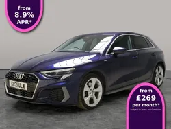 Blue Used 2021 Audi A3 Sportback S-Line Hatchback | £19,966 (Fair price)