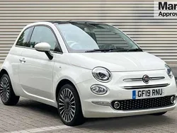 White Used 2019 Fiat 500 Lounge Hatchback | £10,792 (A bit pricey)