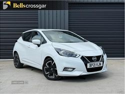 White Used 2021 Nissan Micra Acenta Hatchback | £11,995 (Fair price)