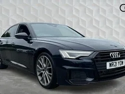 Blue Used 2021 Audi A6 Black Edition Sedan | £26,460 (Fair price)