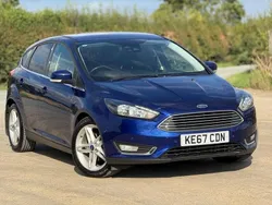 Blue Used 2017 Ford Focus Titanium Hatchback | £5,299 (Good price)