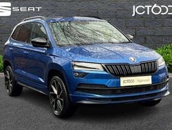 Blue Used 2021 Skoda Karoq SportLine SUV | £19,134 (Fair price)