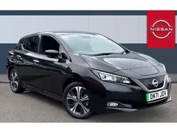 Black Used 2021 Nissan Leaf Tekna Hatchback | £10,072 (Fair price)
