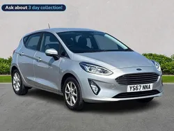 Silver Used 2017 Ford Fiesta Zetec Hatchback | £8,164 (Fair price)